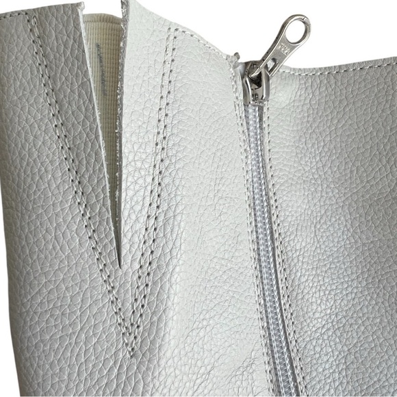 L’INTERVALLE Off White Leather Boots 41 / 10 women - Picture 14 of 16